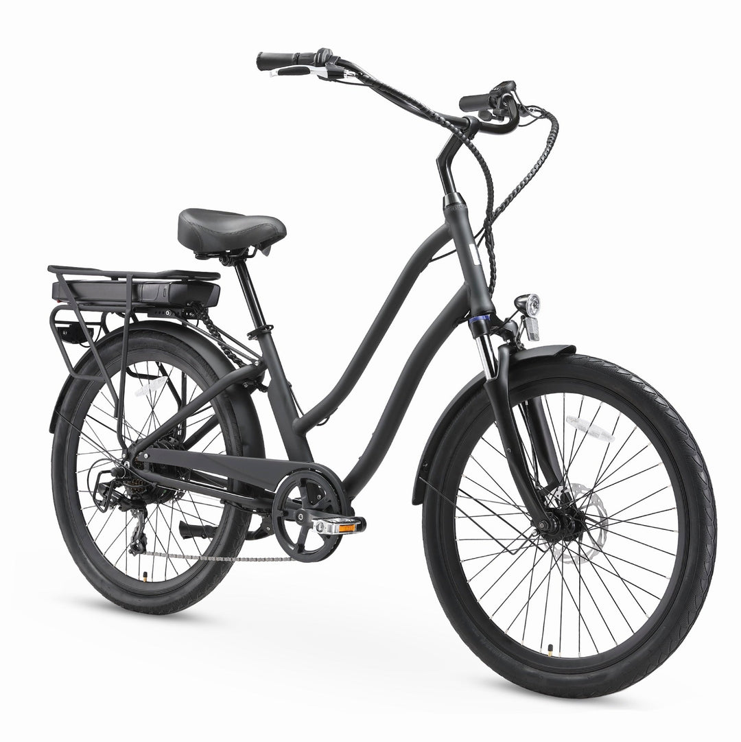 EVRY journey 500W Commuter Hybrid Bike Commuter Electric Bikes Black 3