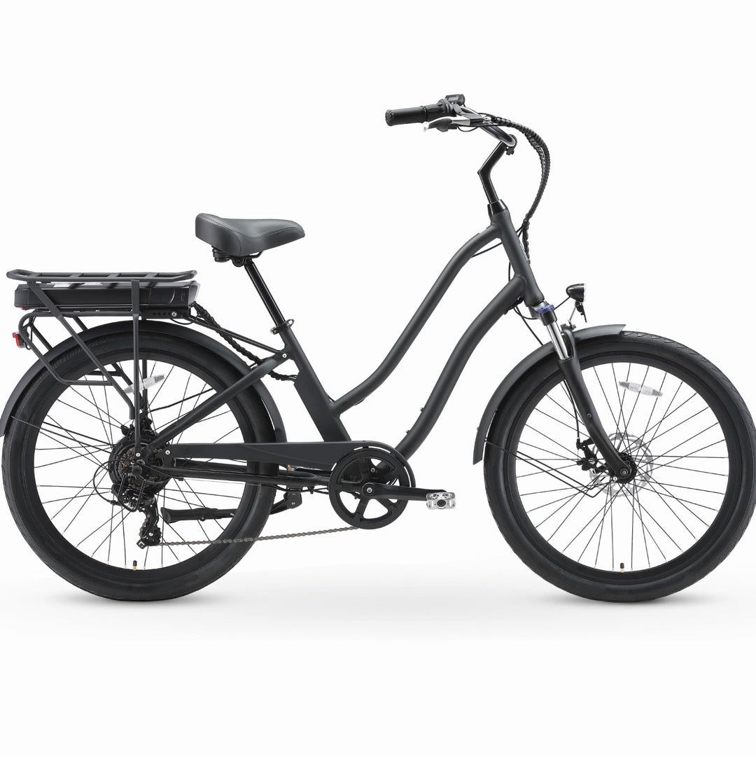 EVRY journey 500W Commuter Hybrid Bike Commuter Electric Bikes Black 4