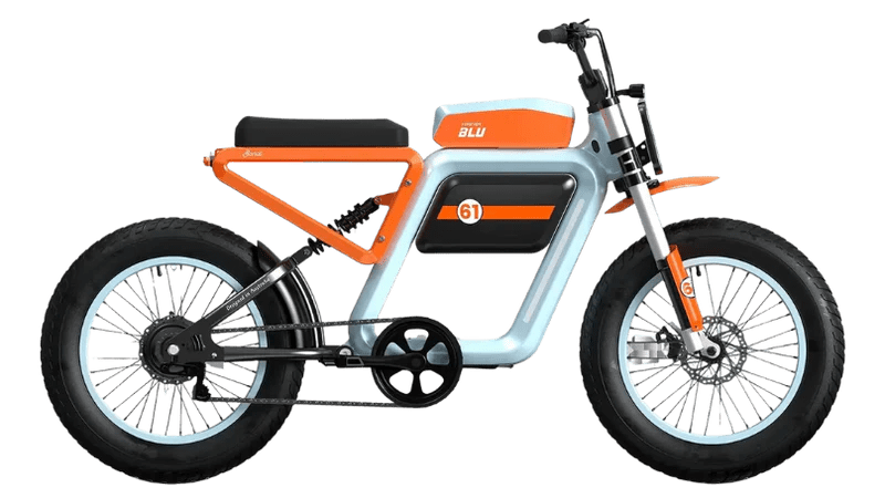FOREVER BLU BONDI Moped Style E-Bike Moped-Style Electric Bikes Racing Oil 13