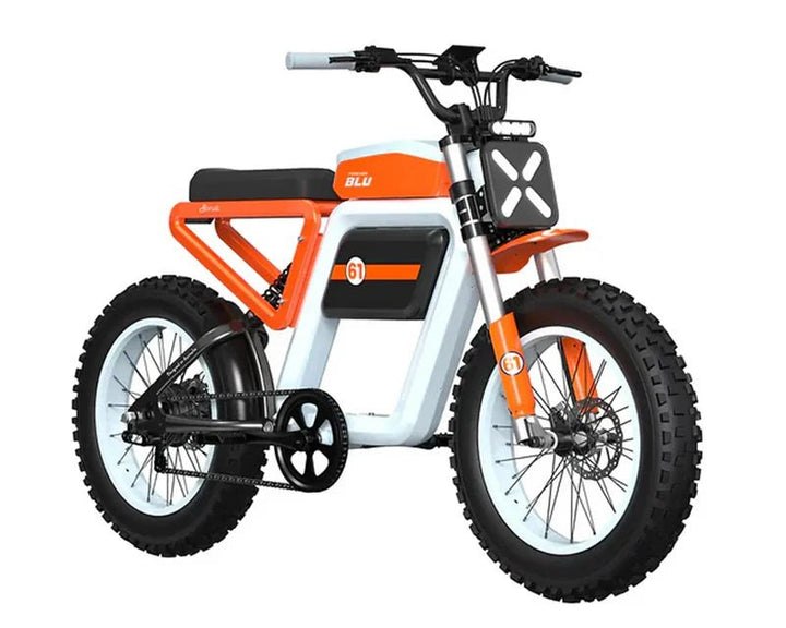FOREVER BLU BONDI Moped Style E-Bike Moped-Style Electric Bikes Racing Oil 3