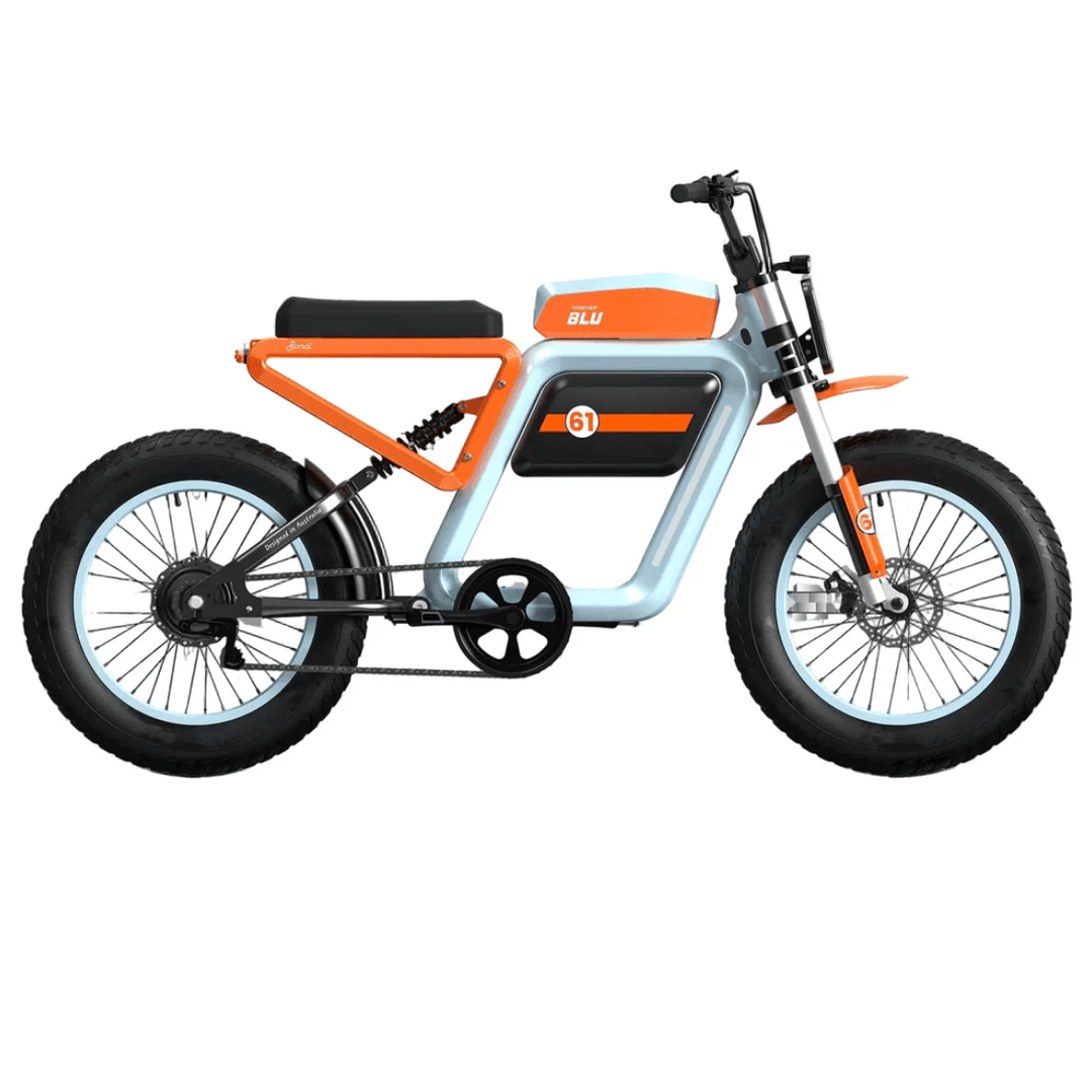 FOREVER BLU BONDI Moped Style E-Bike Moped-Style Electric Bikes Racing Oil 1