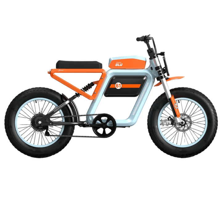 FOREVER BLU BONDI Moped Style E-Bike Moped-Style Electric Bikes Racing Oil 1
