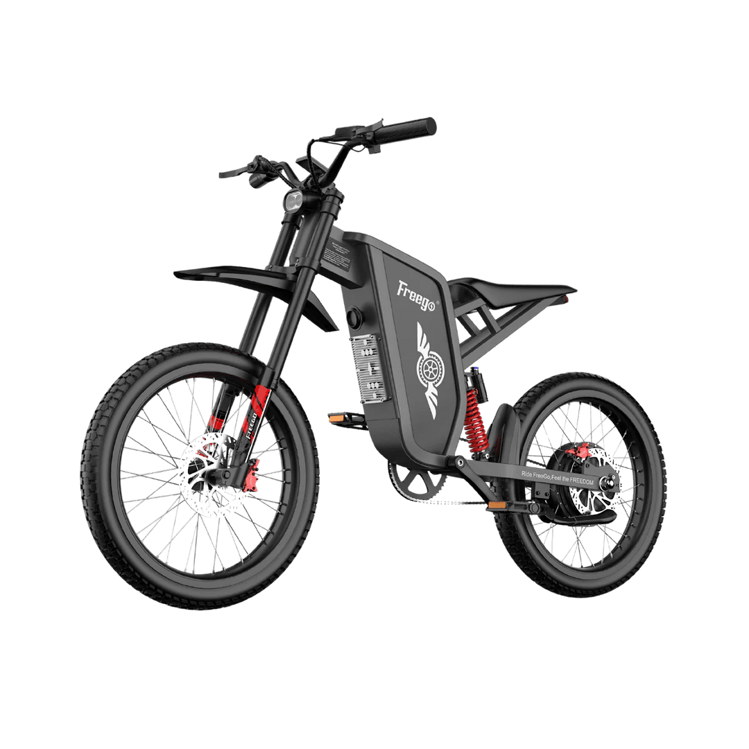 Freego X1 Series Agile All-Terrain Electric Dirt Bikes with Pedals, X1 Standard / 3-Year