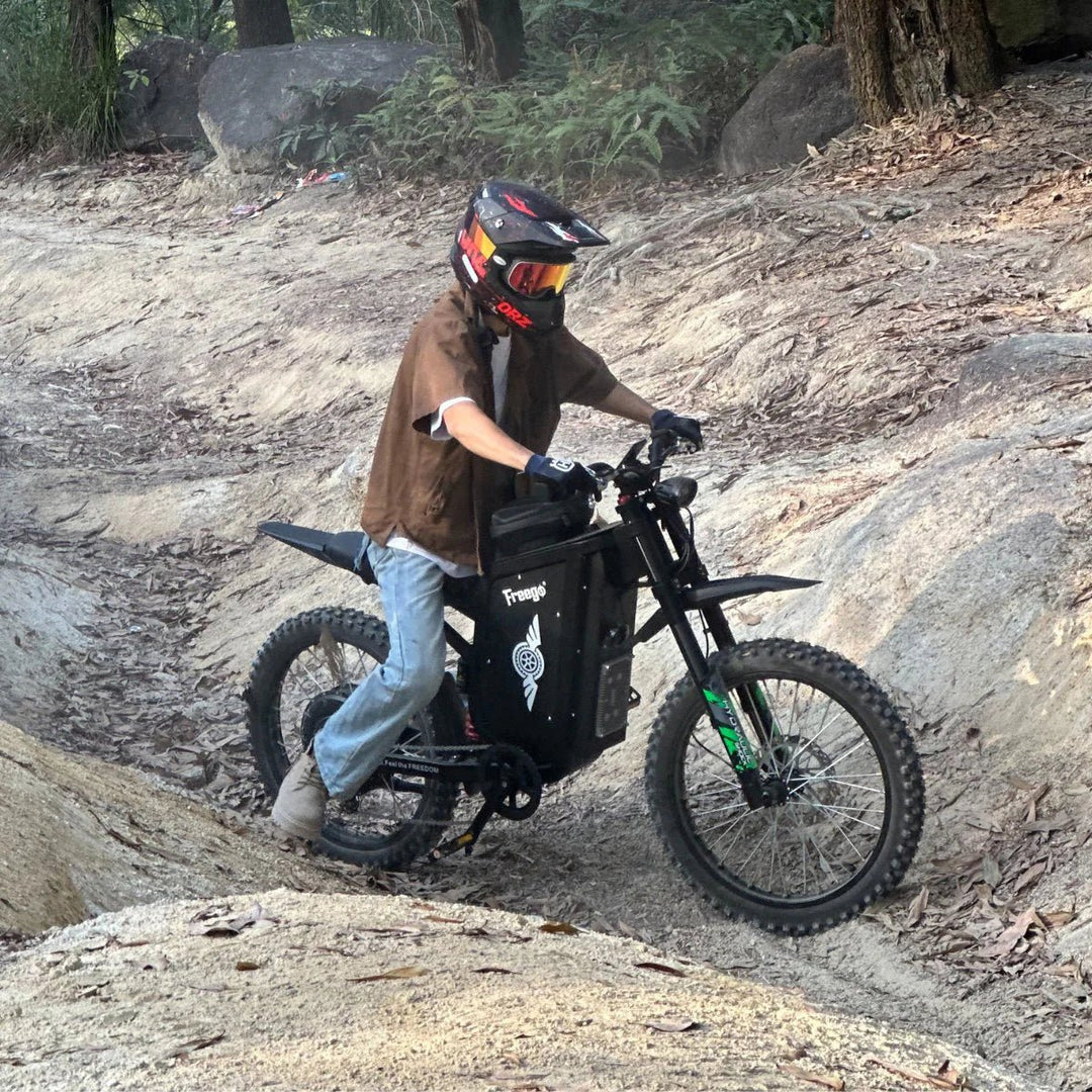 Freego X3 All-Terrain Electric Dirt Bike with Pedals Freego Dirt E-Bike Free 2-year 15