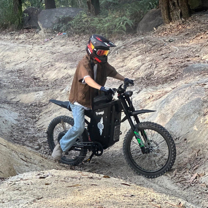 Freego X3 All-Terrain Electric Dirt Bike with Pedals Freego Dirt E-Bike Free 2-year 15