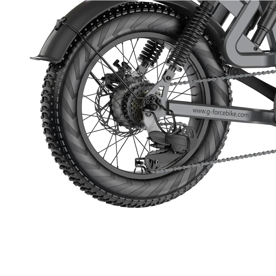 G-FORCE RS Premium All-Terrain Fat Tire E-Bike G-Force All-Terrain Electric Bikes 48V 15.6Ah (748Wh) 45-60Miles 5