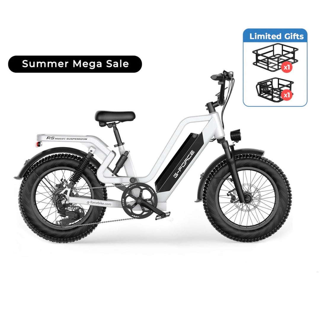 G-FORCE RS ST All-Terrain Fat Tire Electric Bike G-Force All-Terrain Electric Bikes 48V 15.6Ah (748Wh) 45-60Miles 1