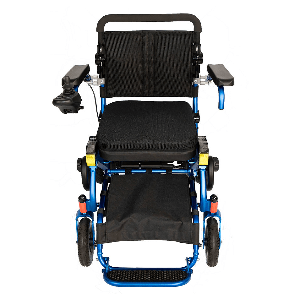 Geo Cruiser DX Electric Wheelchair – Folding, Airline Approved, 56 lbs Folding Electric Wheelchairs Royal Blue 11