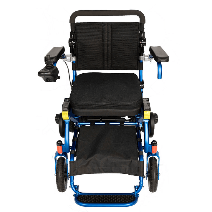 Geo Cruiser DX Electric Wheelchair – Folding, Airline Approved, 56 lbs Folding Electric Wheelchairs Royal Blue 11