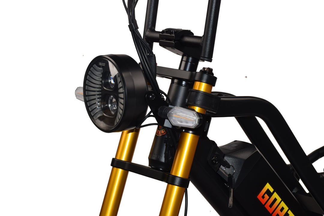 Goat Power Billy Goat V3 Electric Bike 3000W 50MPH Moped Style Ebike Moped-Style Electric Bikes ORIGINAL GRADIENT - PEDALS 12