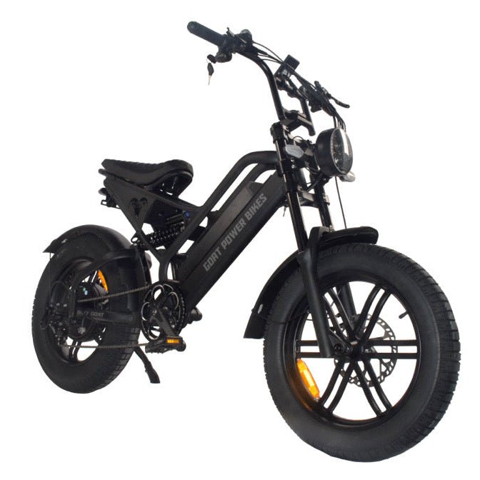 Goat Power Billy Goat V3 Electric Bike 3000W 50MPH Moped Style Ebike Moped-Style Electric Bikes GUNMETAL GREY - PEDALS 1