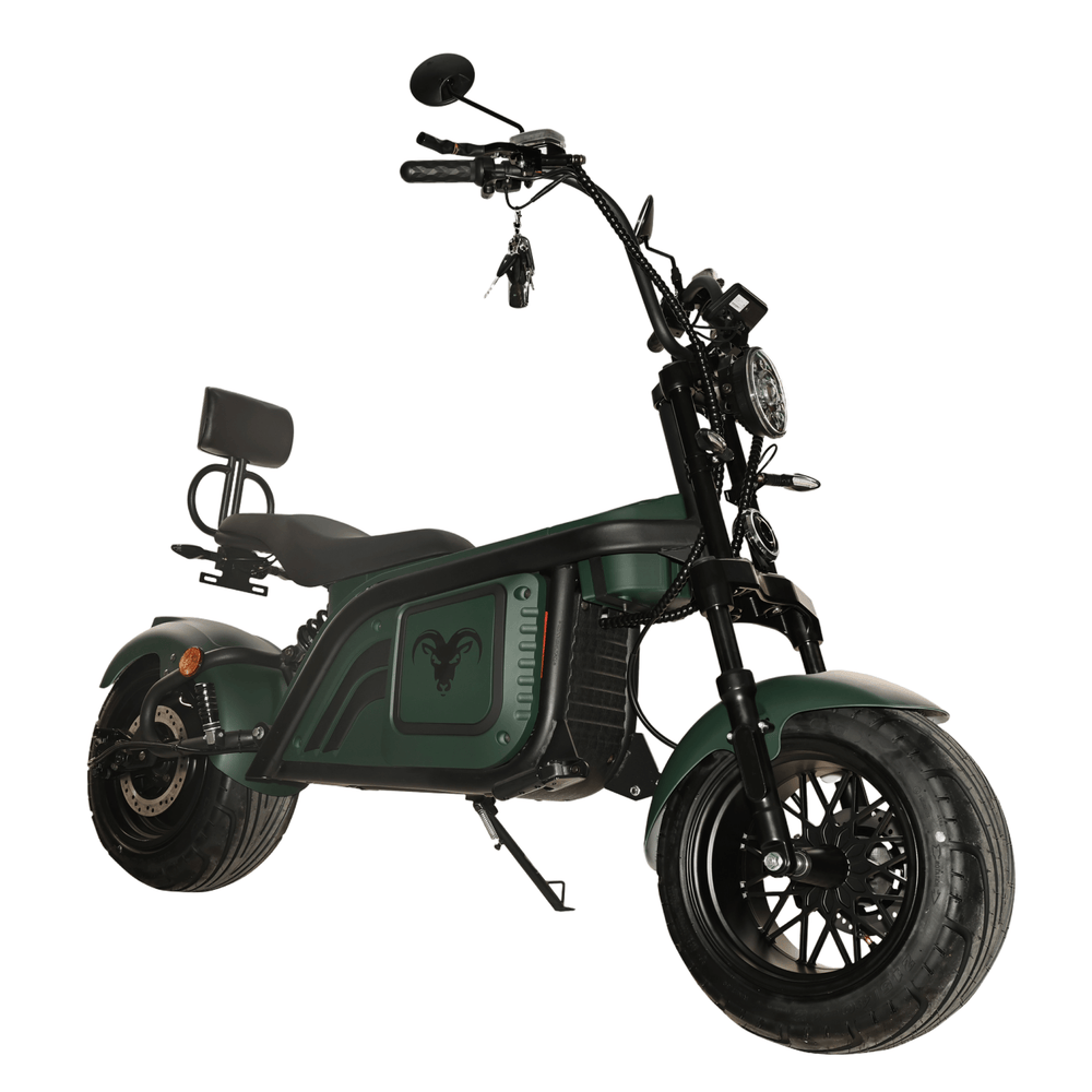 Goat Power Hulk Goat 5KW V2 Electric Scooter 10000W 60MPH 2-Seat Motorcycle-inspired style Electric Scooter Green 2