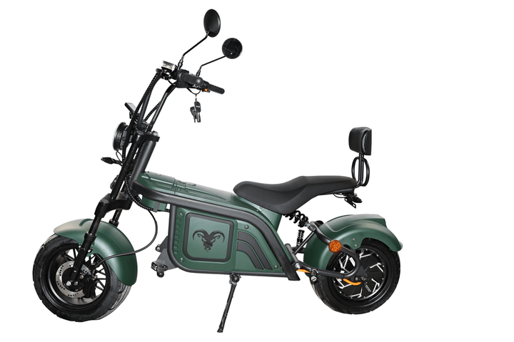 Goat Power Hulk Goat 5KW V2 Electric Scooter 10000W 60MPH 2-Seat Motorcycle-inspired style Electric Scooter Green 13