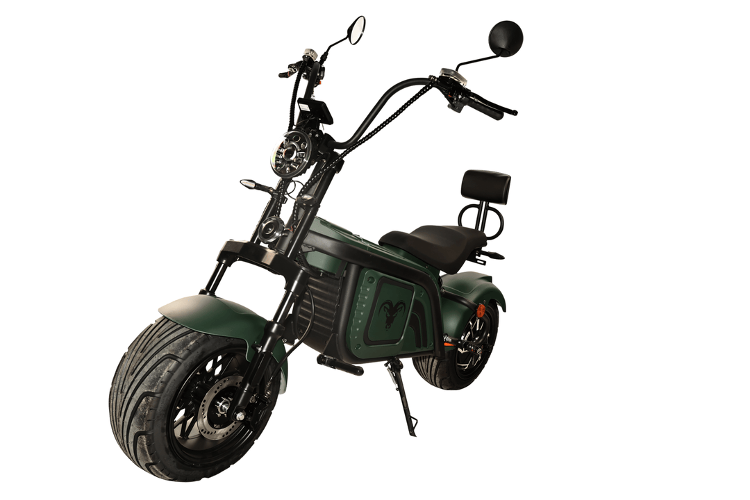 Goat Power Hulk Goat 5KW V2 Electric Scooter 10000W 60MPH 2-Seat Motorcycle-inspired style Electric Scooter Green 12