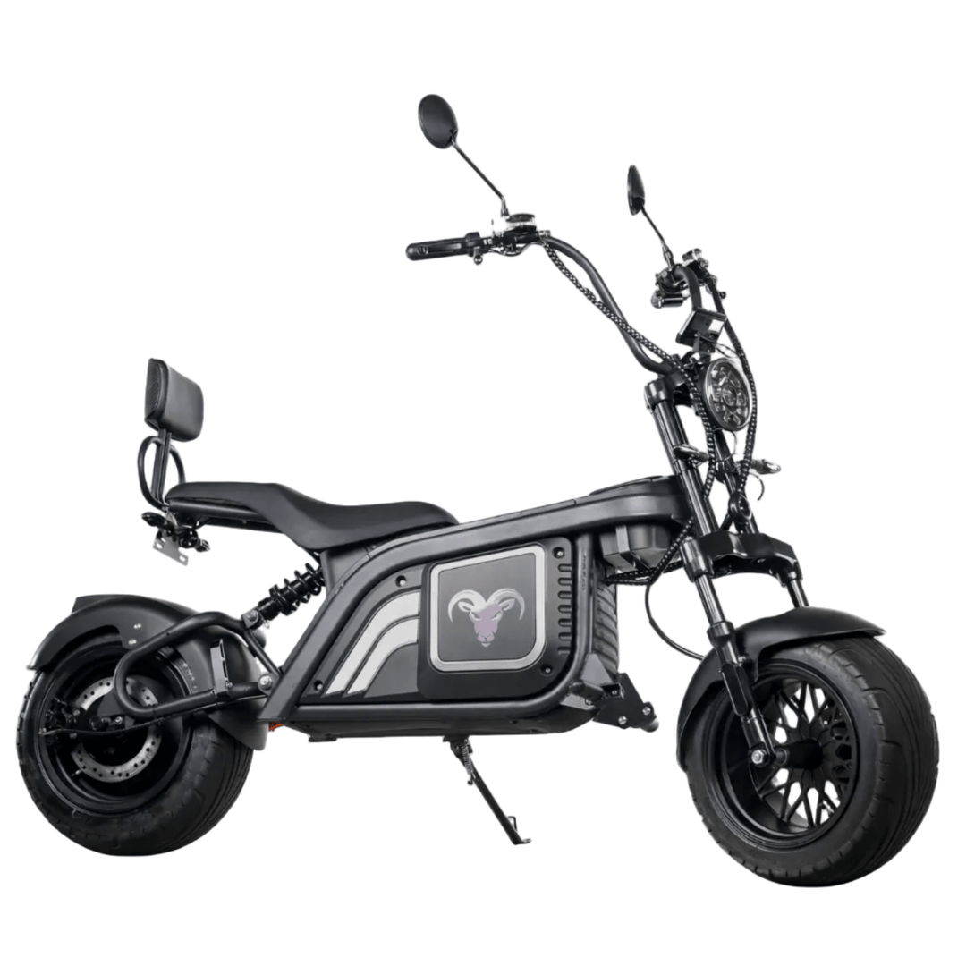 Goat Power Hulk Goat 5KW V2 Electric Scooter 10000W 60MPH 2-Seat Motorcycle-inspired style Electric Scooter Black 1
