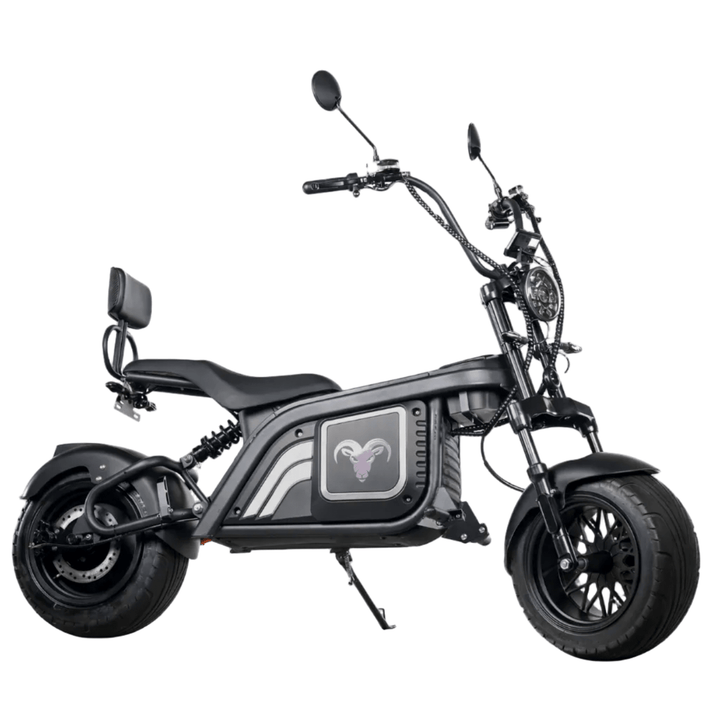 Goat Power Hulk Goat 5KW V2 Electric Scooter 10000W 60MPH 2-Seat Motorcycle-inspired style Electric Scooter Black 1