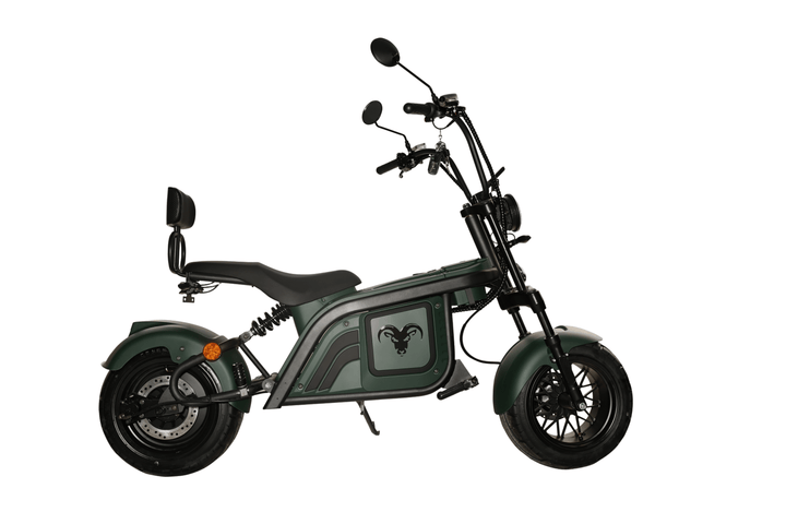 Goat Power Hulk Goat 5KW V2 Electric Scooter 10000W 60MPH 2-Seat Motorcycle-inspired style Electric Scooter Green 14