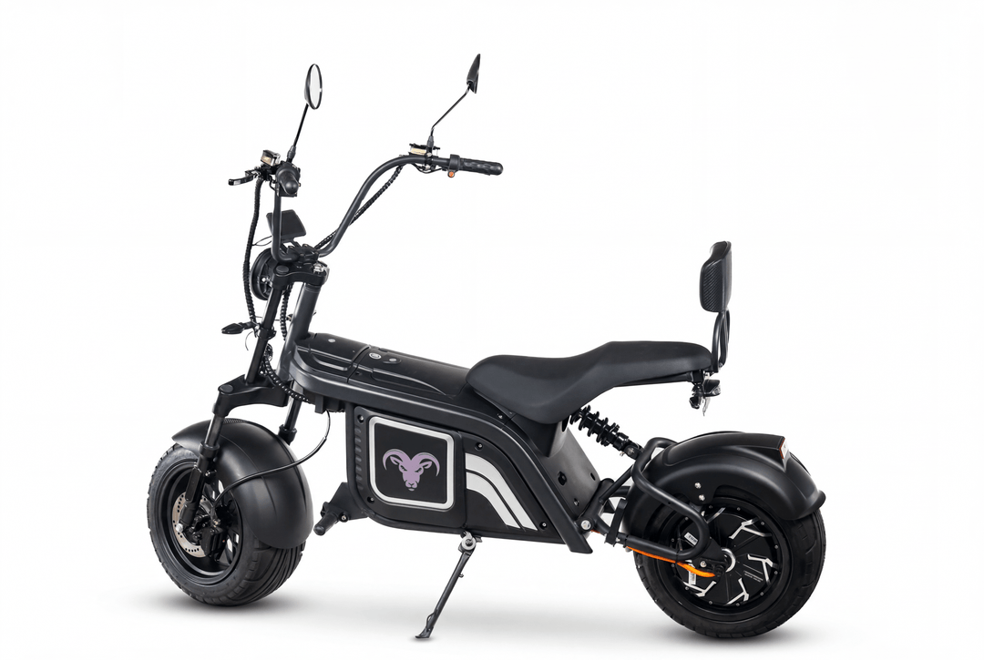 Goat Power Hulk Goat 5KW V2 Electric Scooter 10000W 60MPH 2-Seat Motorcycle-inspired style Electric Scooter Green 5