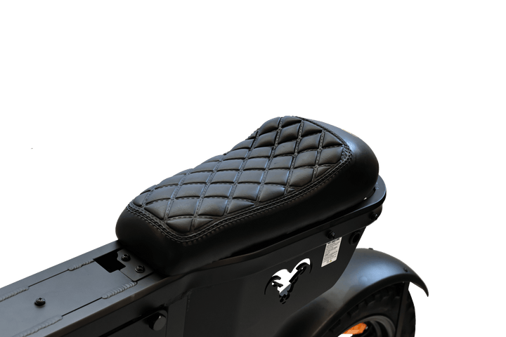 Goat Power King Goat V3 Electric Bike 8500W 70MPH Moped Style Ebike Moped-Style Electric Bikes All Black - Pedals 25