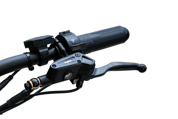 Goat Power King Goat V3 Electric Bike 8500W 70MPH Moped Style Ebike Moped-Style Electric Bikes All Black - Pedals 12