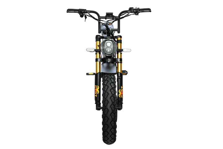 Goat Power King Goat V3 Electric Bike 8500W 70MPH Moped Style Ebike Moped-Style Electric Bikes All Black - Pedals 6