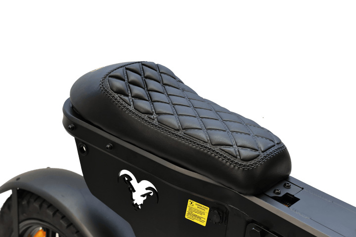 Goat Power King Goat V3 Electric Bike 8500W 70MPH Moped Style Ebike Moped-Style Electric Bikes All Black - Pedals 19