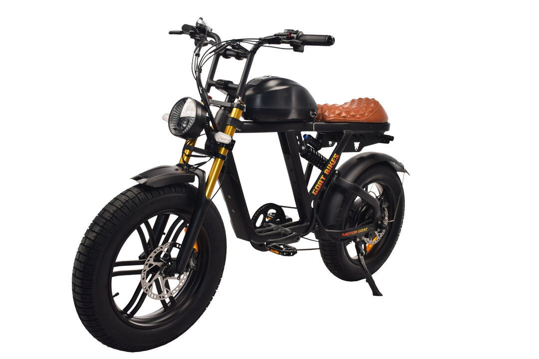 Goat Power Motor Goat V3 Electric Bike 3000W 50MPH Moped Style Ebike Moped-Style Electric Bikes Pedals 13