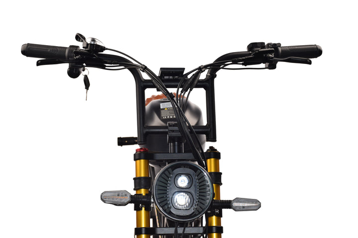 Goat Power Motor Goat V3 Electric Bike 3000W 50MPH Moped Style Ebike Moped-Style Electric Bikes Pedals 32
