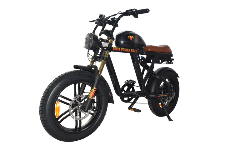 Goat Power Motor Goat V3 Electric Bike 3000W 50MPH Moped Style Ebike Moped-Style Electric Bikes Pedals 6