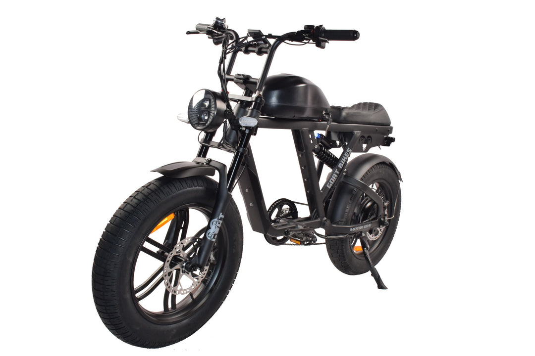 Goat Power Motor Goat V3 Electric Bike 3000W 50MPH Moped Style Ebike Moped-Style Electric Bikes Pedals 14