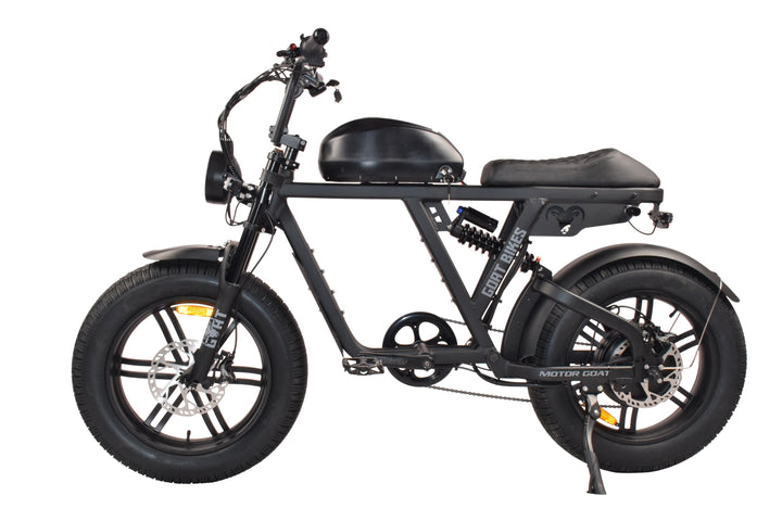 Goat Power Motor Goat V3 Electric Bike 3000W 50MPH Moped Style Ebike Moped-Style Electric Bikes Pedals 18