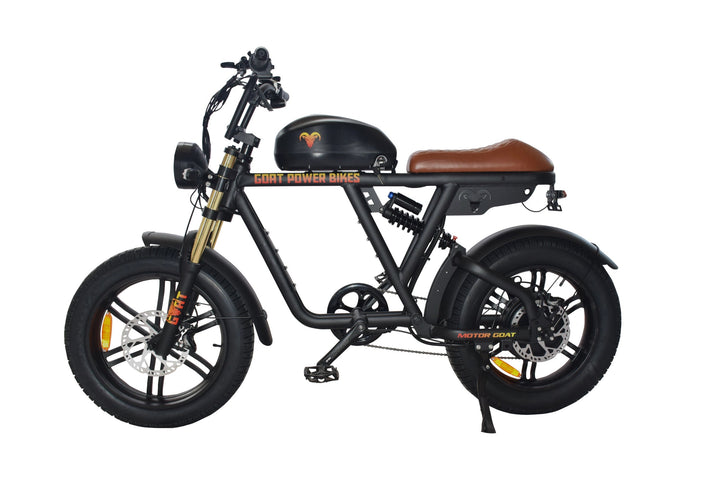 Goat Power Motor Goat V3 Electric Bike 3000W 50MPH Moped Style Ebike Moped-Style Electric Bikes Pedals 8