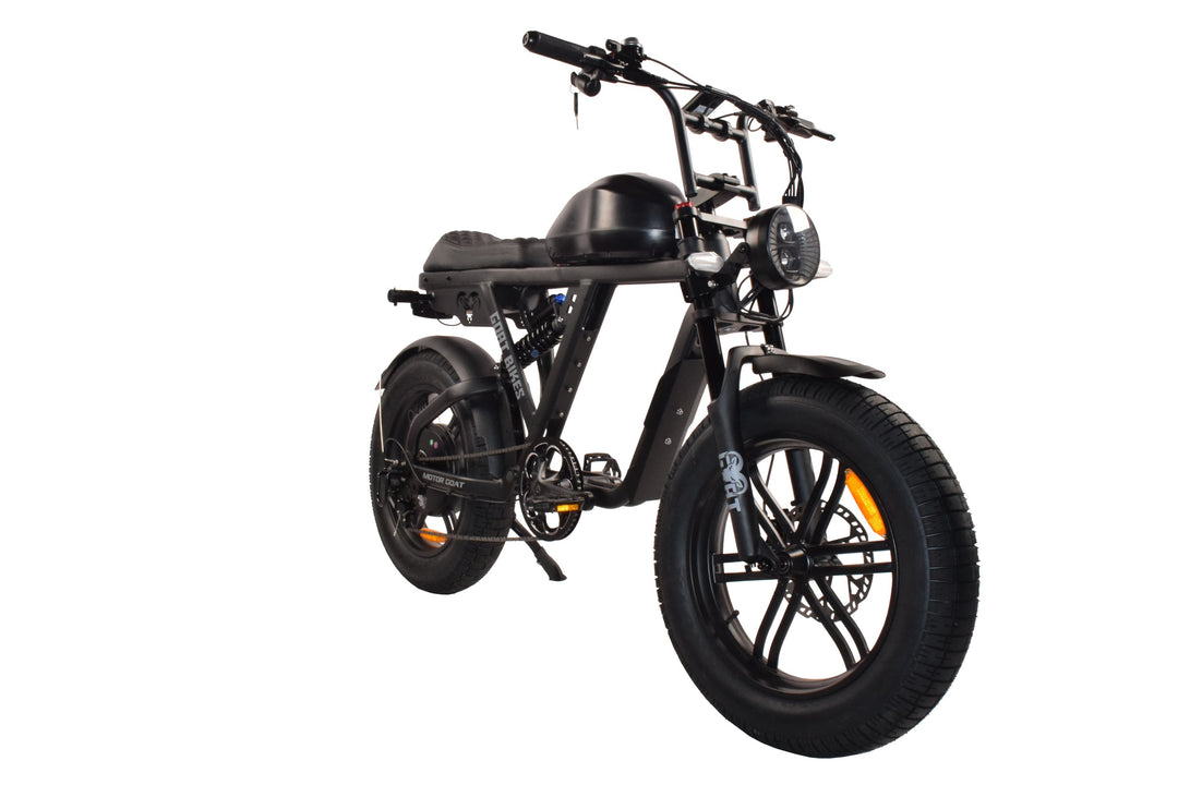 Goat Power Motor Goat V3 Electric Bike 3000W 50MPH Moped Style Ebike Moped-Style Electric Bikes Pedals 12