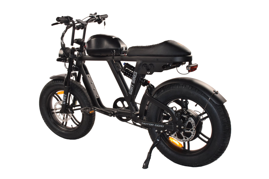 Goat Power Motor Goat V3 Electric Bike 3000W 50MPH Moped Style Ebike Moped-Style Electric Bikes Pedals 24