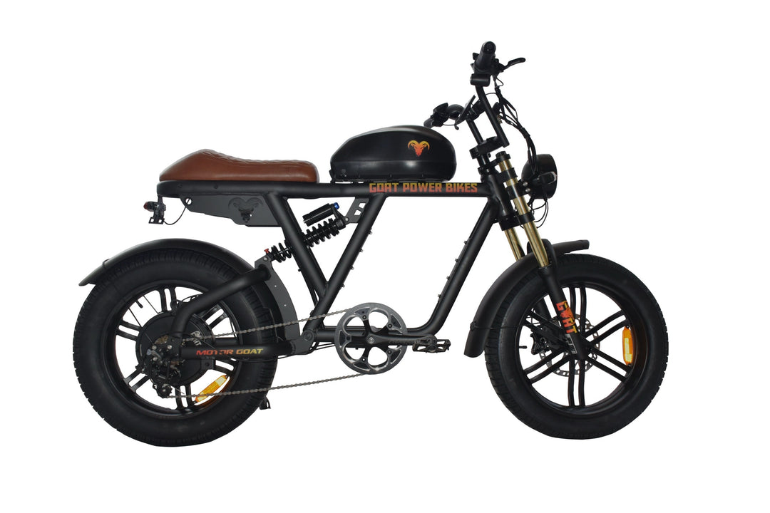 Goat Power Motor Goat V3 Electric Bike 3000W 50MPH Moped Style Ebike Moped-Style Electric Bikes Pedals 9