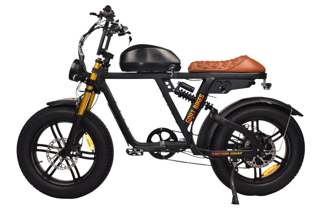 Goat Power Motor Goat V3 Electric Bike 3000W 50MPH Moped Style Ebike Moped-Style Electric Bikes Pedals 17