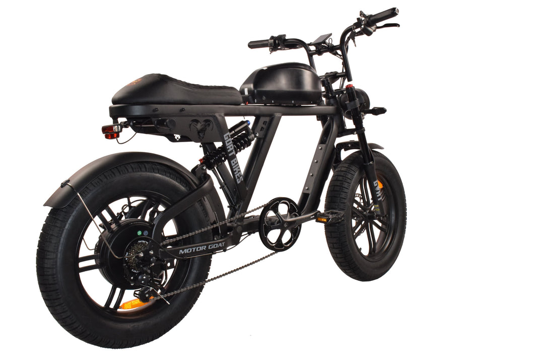 Goat Power Motor Goat V3 Electric Bike 3000W 50MPH Moped Style Ebike Moped-Style Electric Bikes Pedals 27