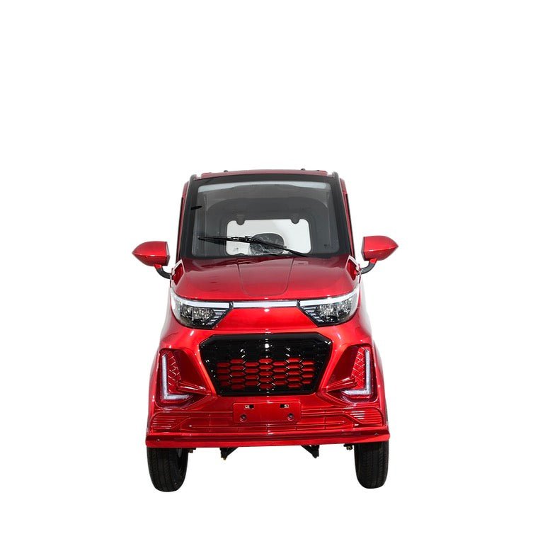 Green Transporter|QExpress All-Weather 4-Wheel Enclosed Electric Mobility Scooter Green Transporter 4-Wheel Mobility Scooter Red 7