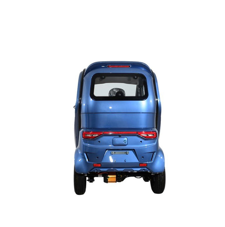Green Transporter|QExpress All-Weather 4-Wheel Enclosed Electric Mobility Scooter Green Transporter 4-Wheel Mobility Scooter Blue 10