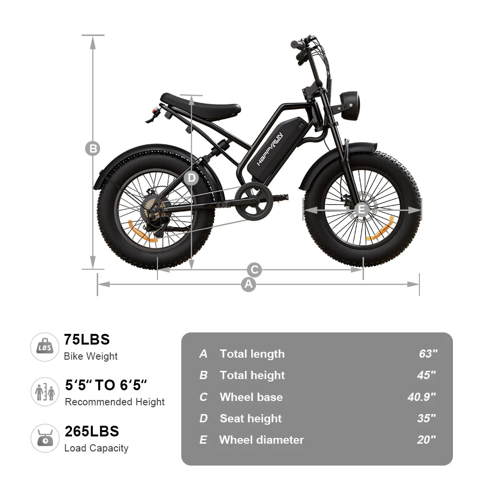 HappyRun Tank G50 Cargo Dirt EBike