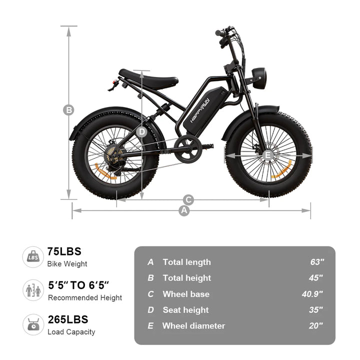 HappyRun Tank G50 Cargo Dirt EBike