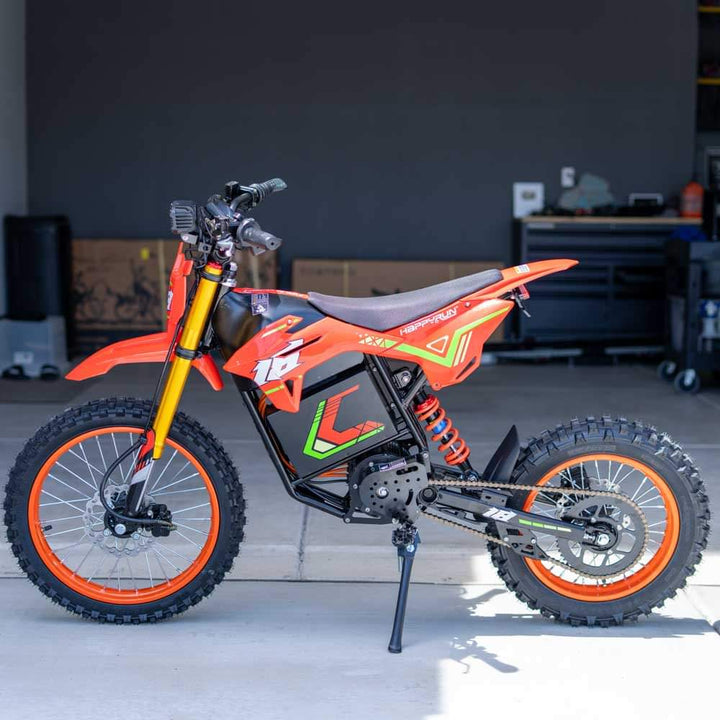 HappyRun F18 2.0 Electric Dirt Bike 245 N.m Dirt Electric Bikes Red 15