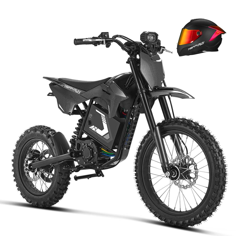 HappyRun F18 2.0 Electric Dirt Bike Combo Dirt Electric Bikes Red X2 16