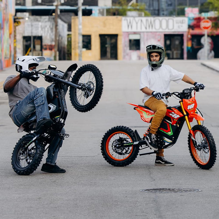 HappyRun F18 2.0 Electric Dirt Bike Combo Dirt Electric Bikes Red X2 18