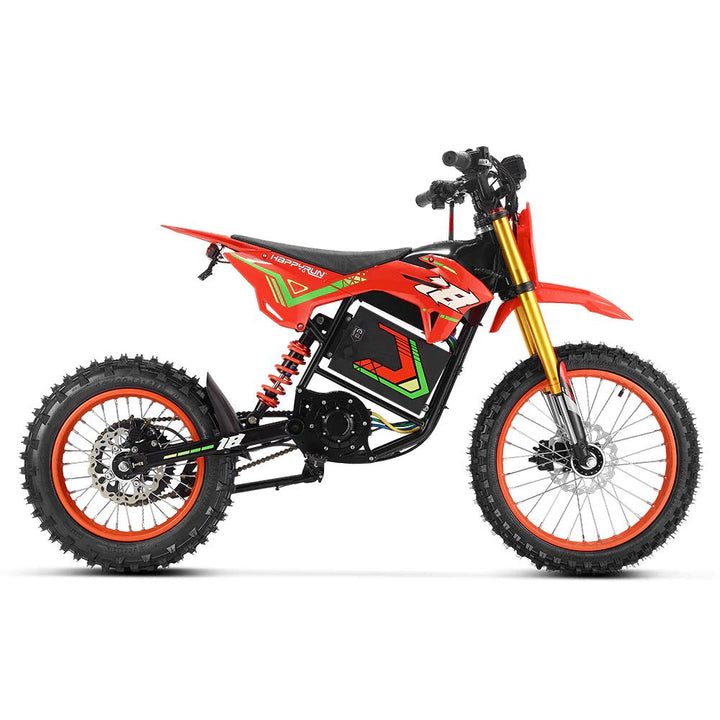HappyRun F18 2.0 Electric Dirt Bike Dirt Electric Bikes Red 4