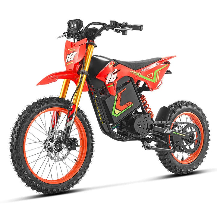 HappyRun F18 2.0 Electric Dirt Bike Dirt Electric Bikes Red 3