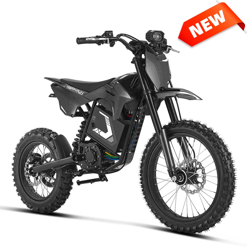 HappyRun F18 2.0 Electric Dirt Bike Dirt Electric Bikes Black 2