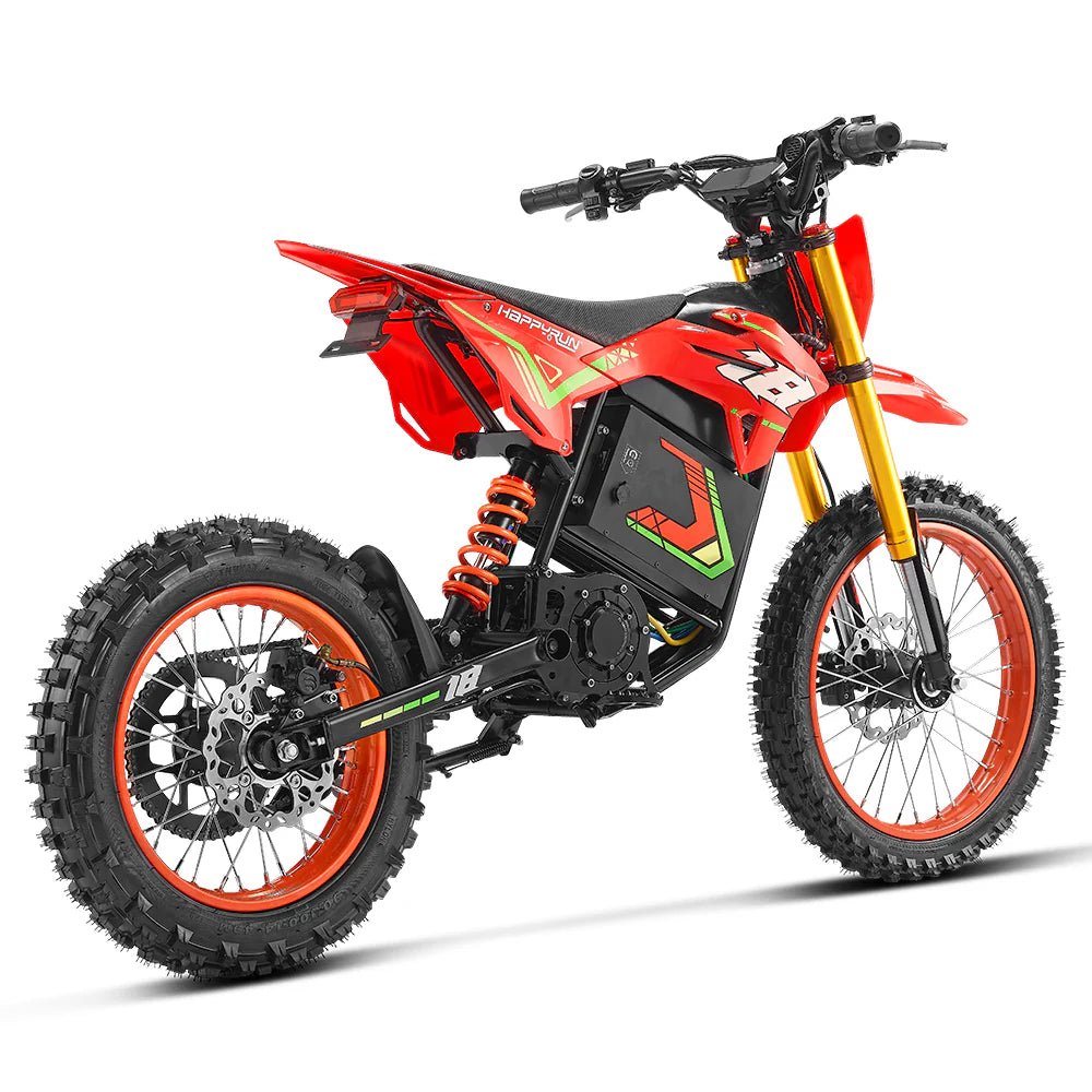 HappyRun F18 2.0 Electric Dirt Bike Dirt Electric Bikes Red 5