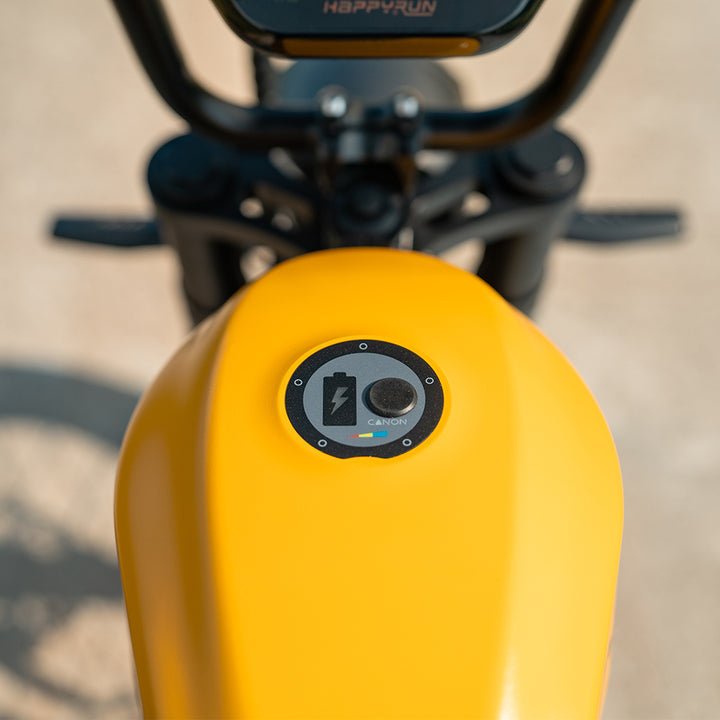 HappyRun G100 Pro 6000W Dual Battery Electric Bike HappyRun Electric Bikes Yeollow 14