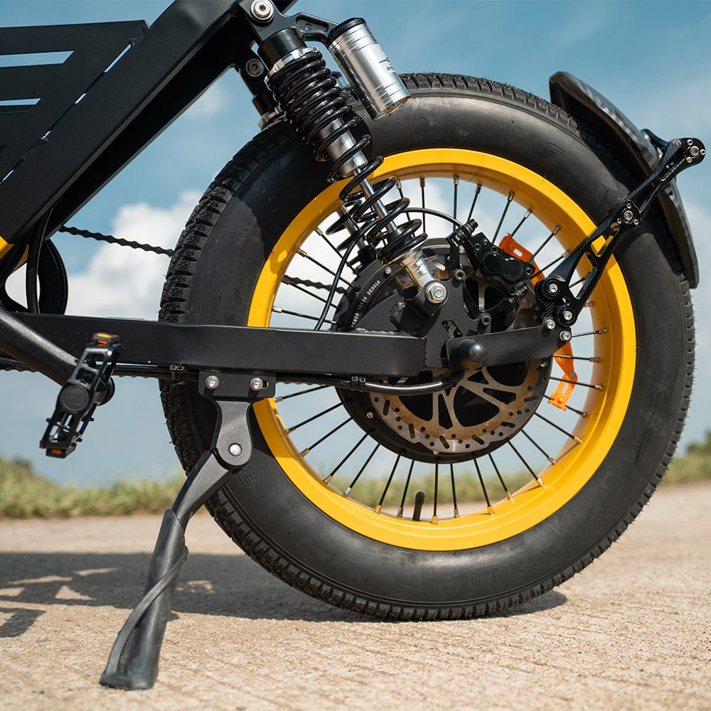 HappyRun G100 Pro 6000W Dual Battery Electric Bike HappyRun Electric Bikes Yeollow 10